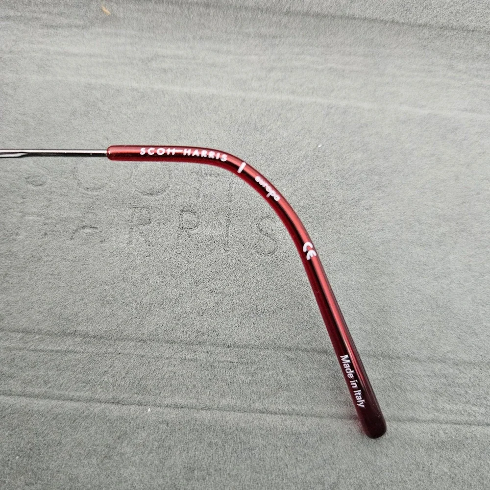 Scott Harris Eyeglass FRAMES ONLY Full Rim Metal Frame Made in Italy SH-682 - Picture 8 of 9